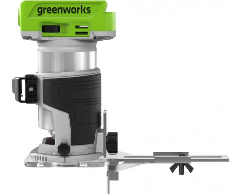 Фрезер кромочный аккумуляторный GREENWORKS G24RO 24V, АКБ 2Ач и ЗУ 3502507CUA