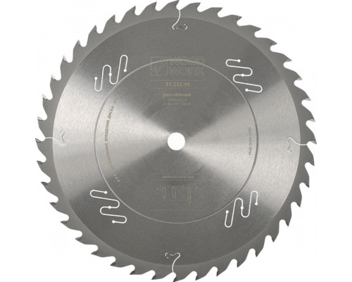 Пильный диск универсальный WOODWORK 255x2,4/1,8x15,88 Z=40 A=18 31.255.40