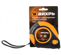 Рулетка ВИХРЬ 10мх25мм автостоп 73/11/1/6