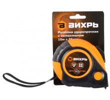 Рулетка ВИХРЬ 10мх25мм автостоп 73/11/1/6