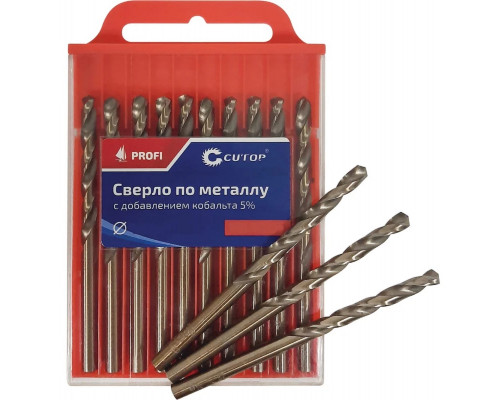 Сверло по металлу Cutop Profi 3,4x70 мм с кобальтом 5% (10 шт) 48-34-10
