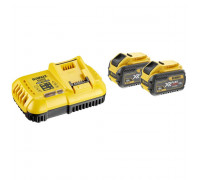 Зарядное устройство для аккумуляторов DeWALT DCB118X2-QW 18/54 В универсальное + 2 батареи dcb547 9ач