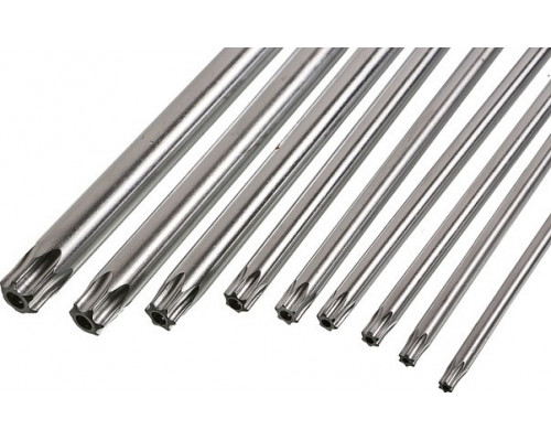 Набор ключей TORX Sturm 1045-04-9x9-TL имбусовые Cr-V, T9-T50, длинные, 9 шт.