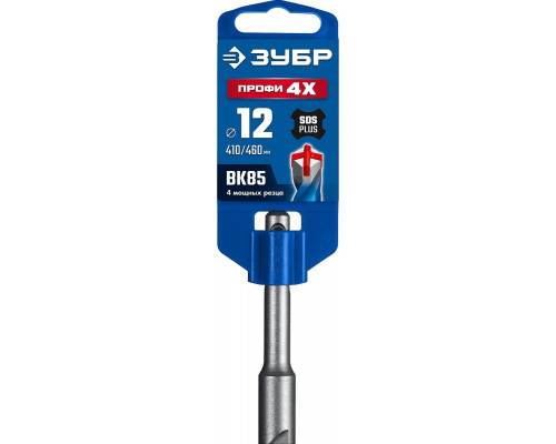 Бур SDS-plus ЗУБР ПРОФИ-4Х 12x460 мм 29313-460-12