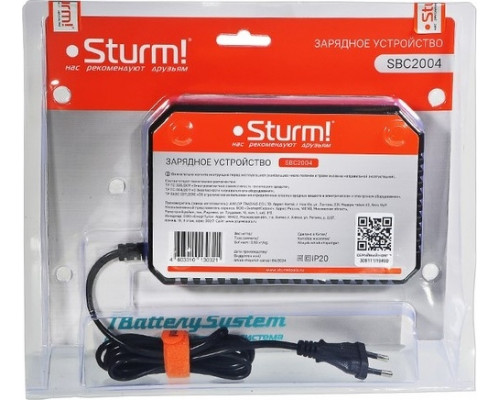 Зарядное устройство Sturm SBC2004 20В, 1Batterysystem, 4.5А
