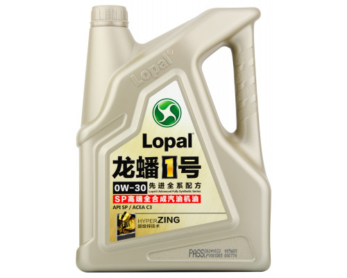 Масло моторное LOPAL 1 Advanced Fully Synthetic Series SP 0W30 4 л LPL36608