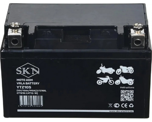 Аккумулятор SKN YTZ10S 12V 10Ah 190A для мототехники