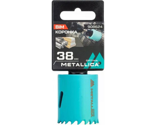 Коронка биметаллическая METALLICA Optima 38 мм 908624