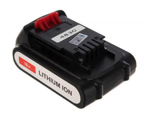 Аккумулятор TopON для Black & Decker 18В, 2.0Ah (Li-Ion) TOP-PTGD-BD-18-2.0-Li