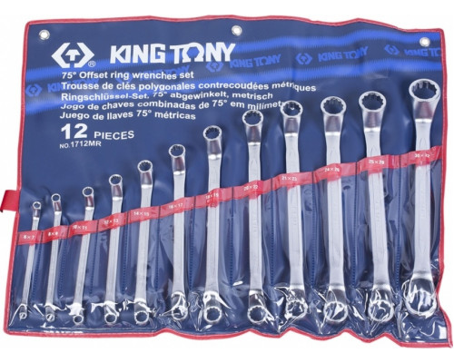Набор ключей накидных KING TONY 12 предметов 1712MR