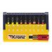 Набор бит Kranz KR-92-0465 с магнитным держателем, пластиковый кейс, 19 шт.