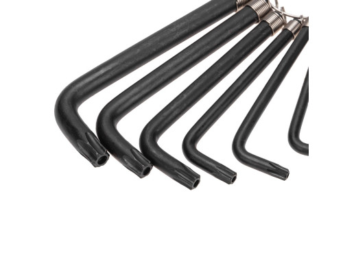 Набор ключей шестигранных Kranz KR-12-5203 TORX T10-T50, CrV, 9 шт., на кольце