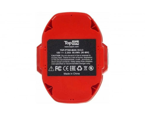 Аккумулятор TopON для Makita 18В, 3.3Ah (Ni-Mh) TOP-PTGD-MAK-18-3.3