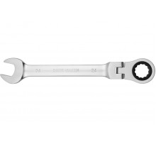Ключ комбинированный AV Steel AV-315224 трещоточный с шарниром, 24 мм