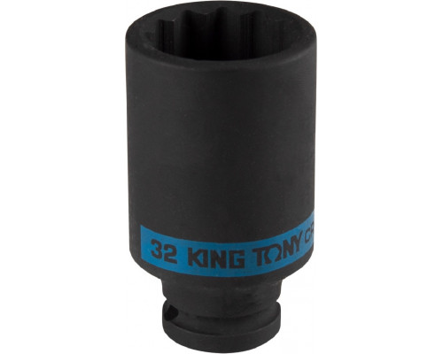 Ударная головка KING TONY 443032M глубокая 12-гранная 1/2" 32 мм