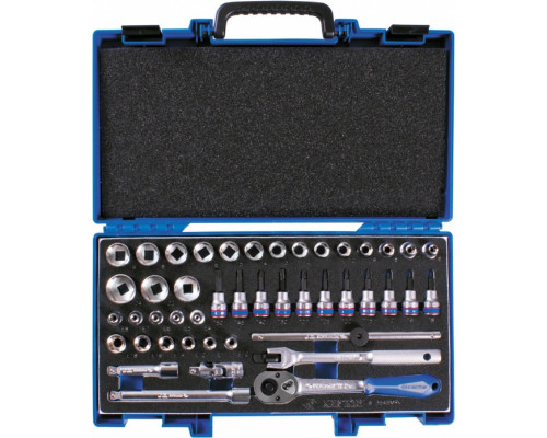 Набор головок 3/8" KING TONY 3545MRV, 6-гранные, 6-24 мм, 45 предметов