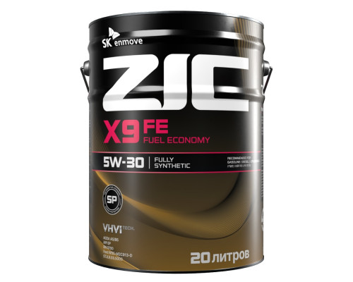 Масло моторное ZIC X9 FE 5W30 20 л 192615
