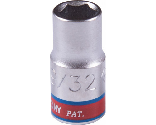 Головка 6-гранная 1/4" KING TONY 233509S 9/32"