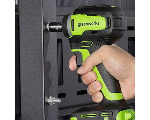 Гайковерт аккумуляторный GREENWORKS G24IW200 ударный, 24V, АКБ 2Ач и ЗУ 3803607CUA
