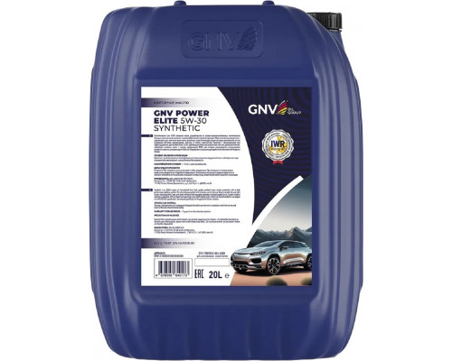 Масло моторное GNV Power Elite 5W30 Synthetic 20 л GPE1012080018230530020