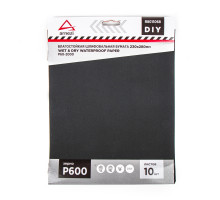 Лист шлифовальный ARNEZI R8011068 водостойкий 230x280 мм P600 DIY (10шт)