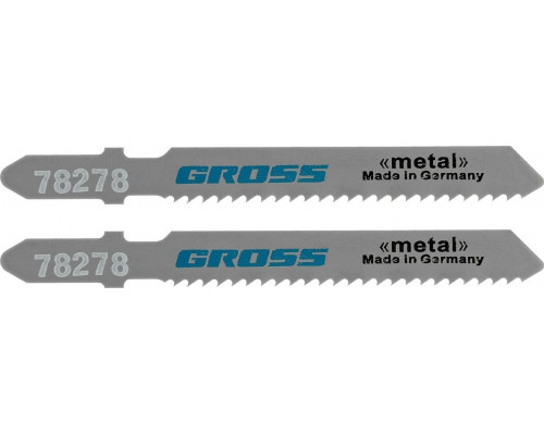 Полотно для пил по металлу GROSS 78278 электролобзика 2 шт.