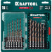 Набор сверл по металлу KRAFTOOL IMPACT COBALT HEX-1/4