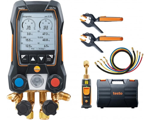 Цифровой манометрический коллектор Testo 557s комплект 2 в кейсе 0564 5572