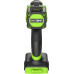 Дрель-шуруповерт аккумуляторная GREENWORKS 3708407 24V, б/щет, 30/60 Hм, Antikickback, LED, без АКБ и