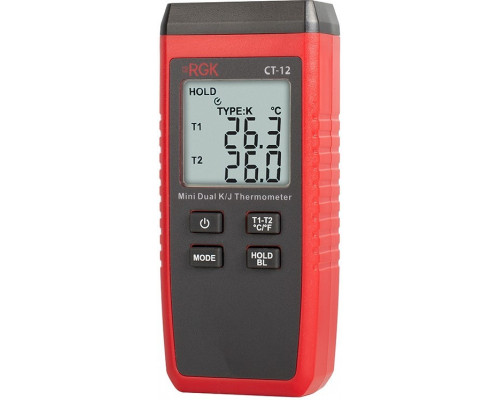 Измеритель температуры контактный RGK CT-12 + 2 шт. TR-10W