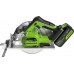 Пила циркулярная аккумуляторная GREENWORKS GD24CS 24V, АКБ 4Ач и ЗУ 1500907CUB