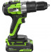 Дрель-шуруповерт аккумуляторная GREENWORKS GD24DD60 ударная, 24V, 2 АКБ 2Ач и ЗУ 3704107CUC
