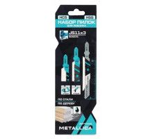 Набор пилок METALLICA Optima №11 по дер/мет: T118B/T119BO/T119B, 3шт 908235