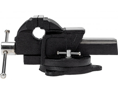 Тиски Kranz KR-12-5101 слесарные 100мм, поворотные, с наковальней