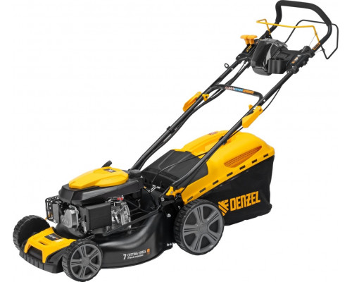 Газонокосилка бензиновая Denzel GLD-460SP-VE с электрическим стартом, 46 см, 60 л