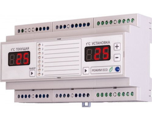Термостат REXANT 51-0844 8-зонный Infinity 16А (на DIN-рейку)