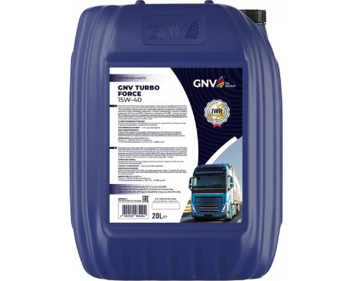 Масло моторное GNV Turbo Force 15W40 20 л GTF1011537014511540020