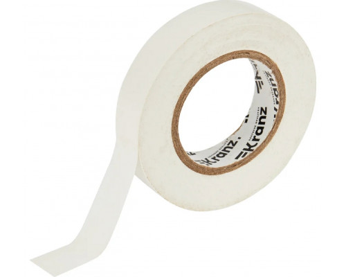 Изолента Kranz KR-09-2101 ПВХ 15 мм х25 м, белая