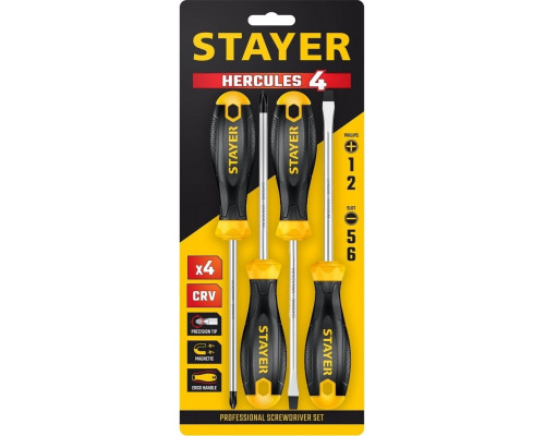 Набор отверток STAYER 2513-H4_z02 Hercules, 4 шт.