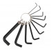 Набор ключей шестигранных Kranz KR-12-5201 HEX 1,5-10 мм, CrV, 10 шт., на кольце