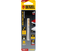 Сверло по металлу Denzel Р6М5, Golden Tip спиральное 4x75мм 718229