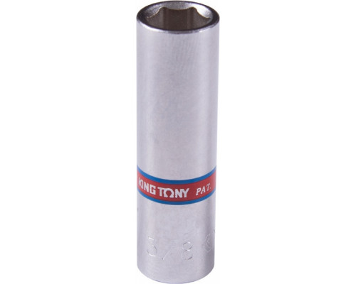 Головка 6-гранная глубокая 3/8" дюймовая, с посадкой 1/4" KING TONY 223512S