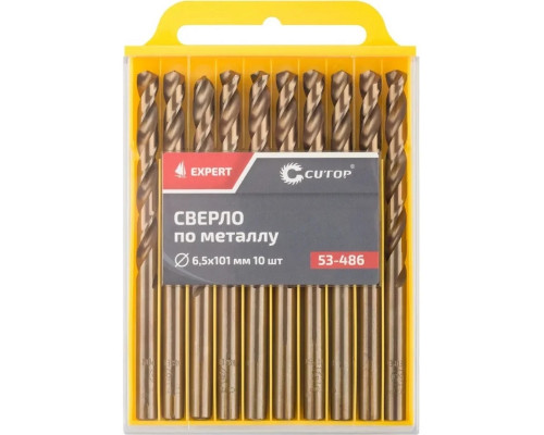 Сверло по металлу Cutop EXPERT 6,5х101 мм (10 шт) 53-486