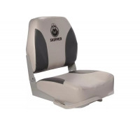 Кресло складное мягкое SKIPPER черный/серый (пластик) SK75102GC