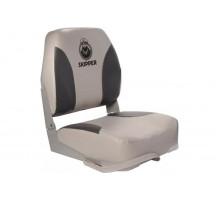 Кресло складное мягкое SKIPPER черный/серый (пластик) SK75102GC