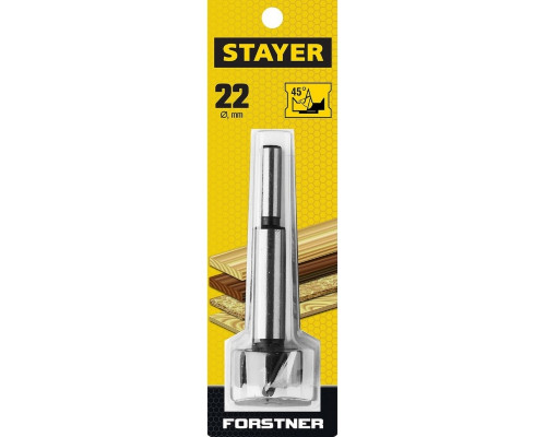 Сверло по дереву STAYER Forstner 22мм, форстнера дсп 29985-22_z01