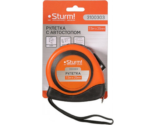 Рулетка Sturm 3 100 303 7,5мх25мм 3100303