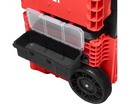 Система хранения инструментов №3 DLT RED PRO в сборе (кейс №2,5, тележка №2, кейс №3 — 2 шт) 4058