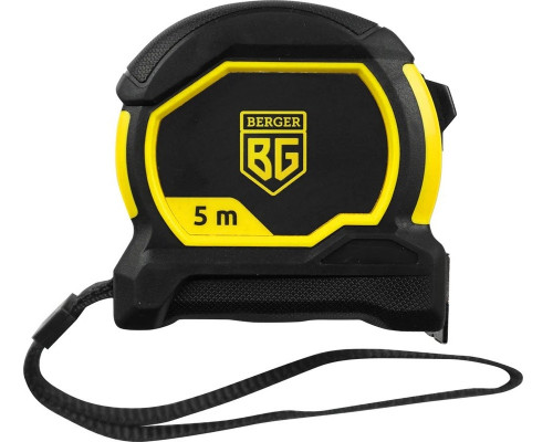 Рулетка BERGER BG1352 ударопрочная 5м х 25мм двусторонняя