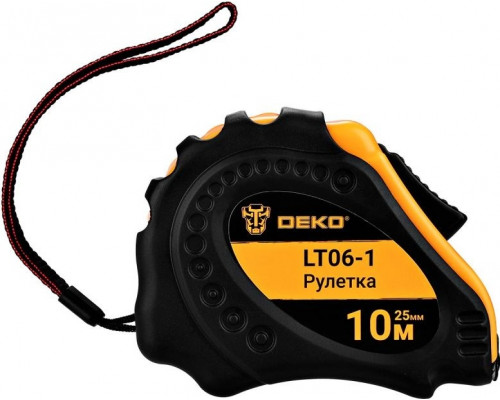 Рулетка DEKO LT06-1 10 м × 25 мм с магнитным зацепом 083-2056